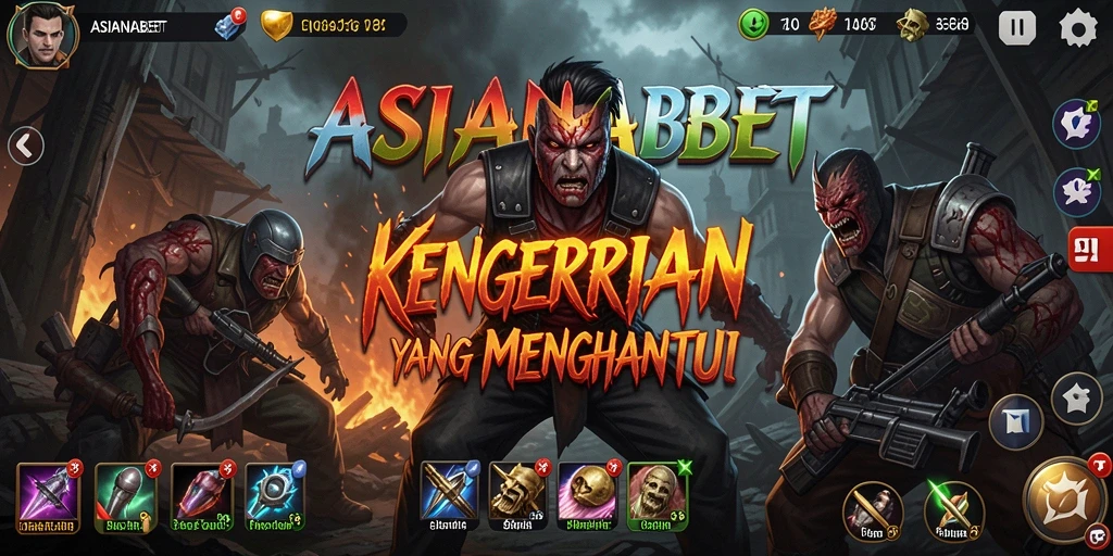 Screenshot gameplay ASIANABET menampilkan momen-momen menyeramkan yang intens.