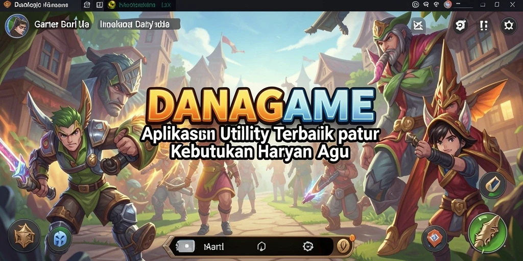 Tampilan antarmuka DANAGAME yang intuitif dan mudah digunakan.