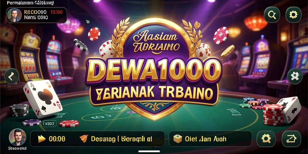 Gameplay DEWA1000 yang mendebarkan dalam aksi Kasino.