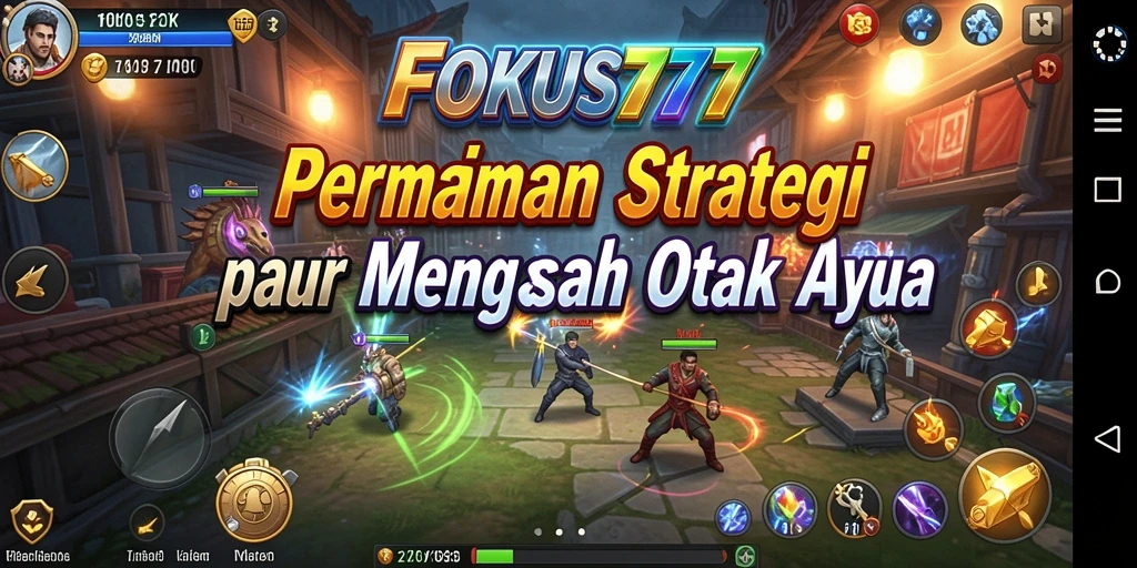 Tangkapan layar dari gameplay strategi FOKUS777 yang intens.