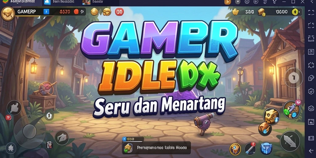 Tampilan gameplay <strong>GAMERP</strong> yang seru dan memikat dengan elemen Idle.