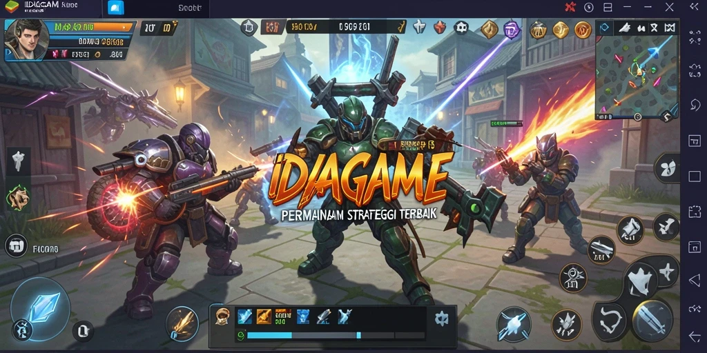 Tampilan gameplay menegangkan dari IDAGAME dengan strategi yang intens.