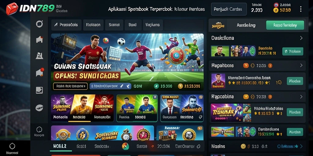 Tampilan gameplay Sportsbook yang seru di IDN789.