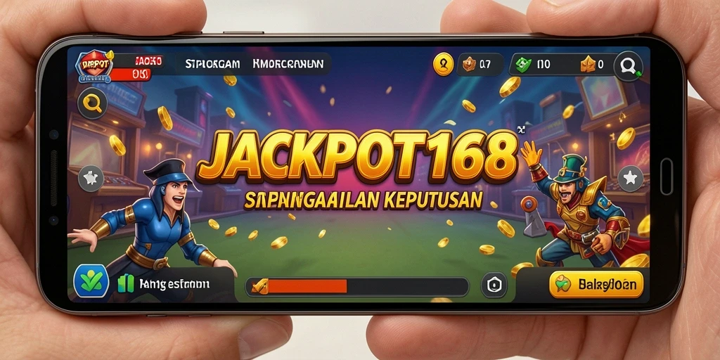 Screenshot gameplay menampilkan momen strategis mendebarkan di JACKPOT168.