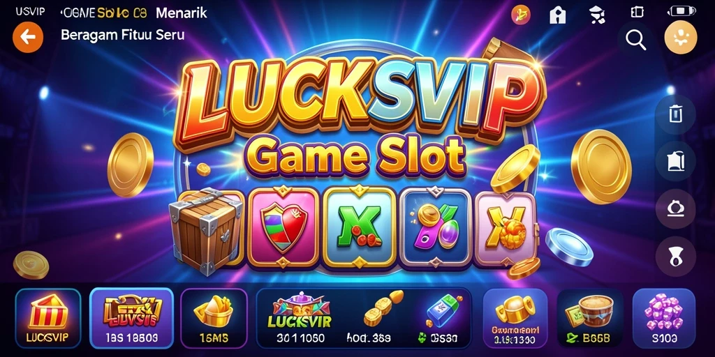 Tampilan menarik dari gameplay slot LUCKSVIP.