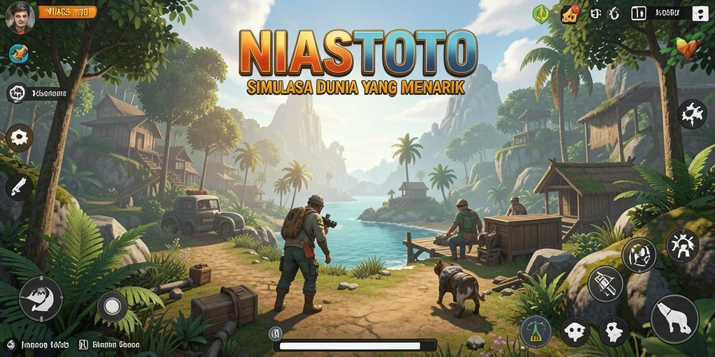 Screenshot utama NIASTOTO menampilkan gameplay simulasi yang mendalam.