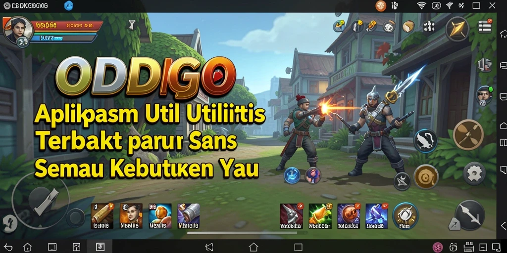 Screenshot ODDIGO menampilkan antarmuka aplikasi utilitas yang menarik dan fungsional.