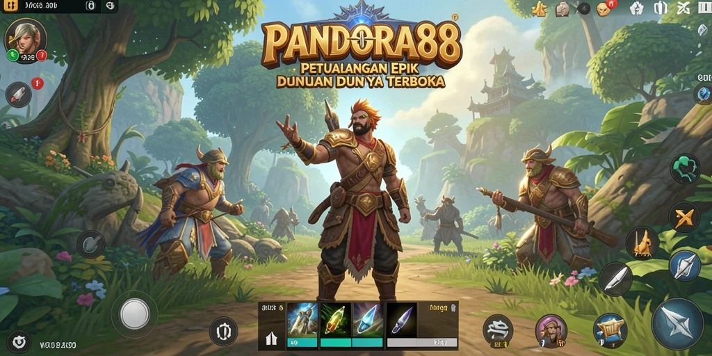 Tangkapan layar gameplay PANDORA88 menunjukkan dunia yang luas dan interaktif.