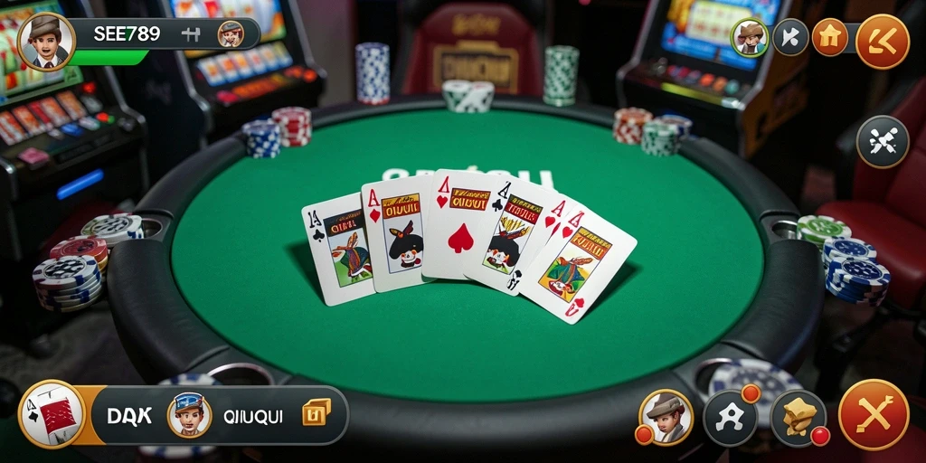 Tampilan luar biasa dari gameplay QiuQiu di SEE789.