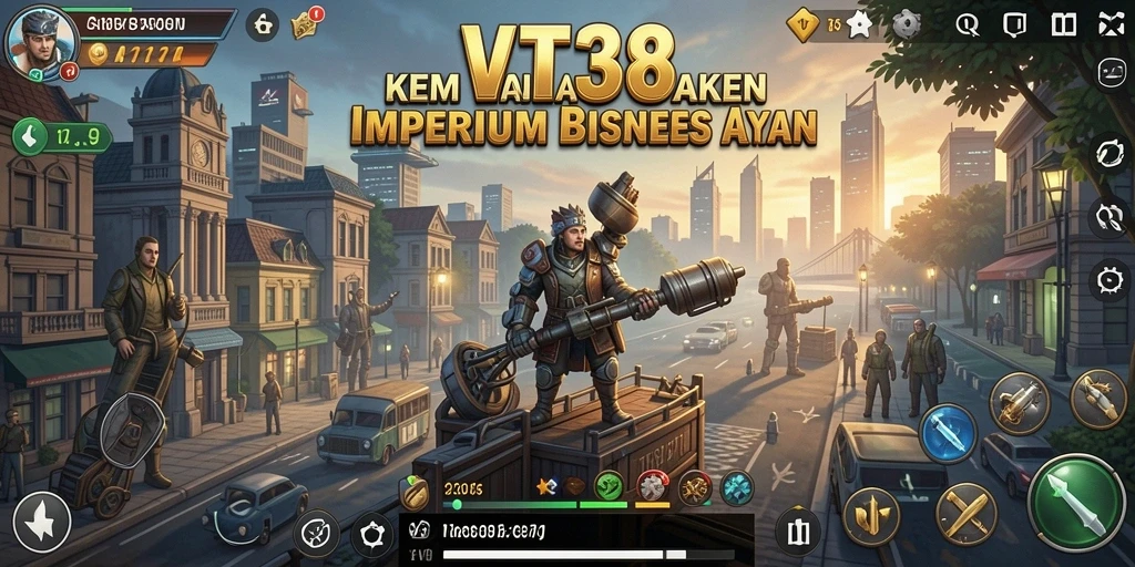 Screenshot VT38 menunjukkan aksi mengelola perusahaan dengan strategi yang tepat.