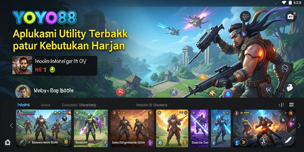 Tampilan antarmuka pengguna YOYO88 yang intuitif dan modern.
